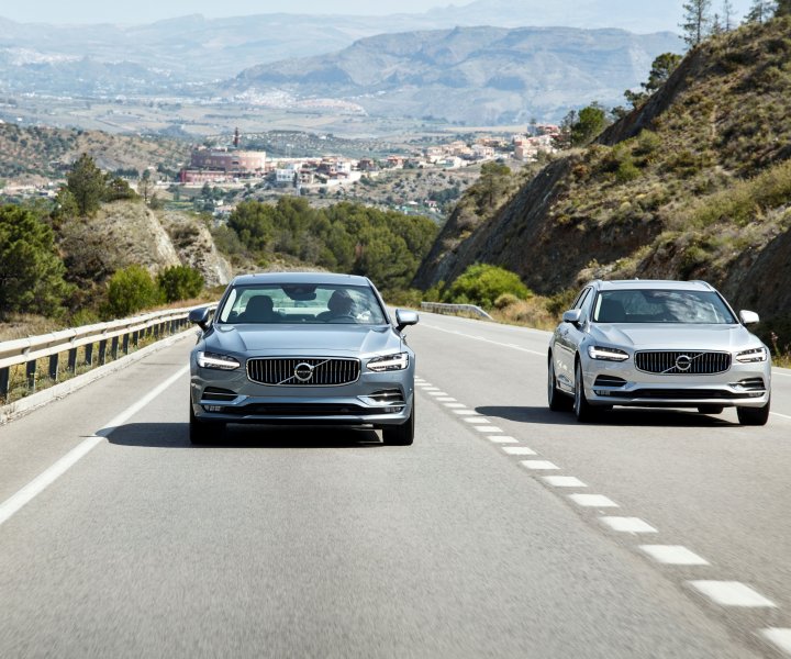 New Volvo S90 & V90 location driving